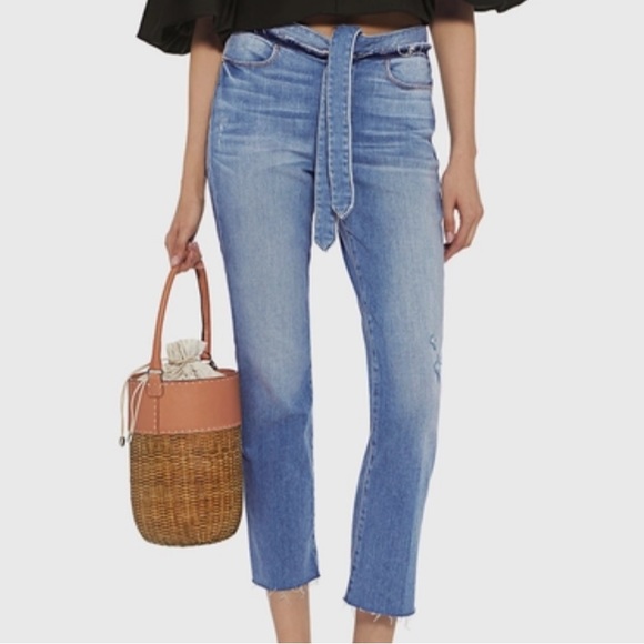Frame Denim Denim - FRAME Le High-rise Straight-leg Belted Cropped Jeans